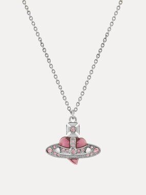 Vivienne Westwood New Diamante Heart Pendant Necklace